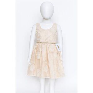 NWT Kensie Girl Champagne Soutache Dress Size 7